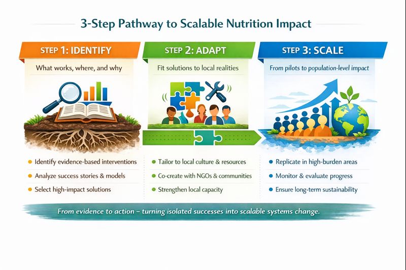 3-Step Pathway to Scalable Nutrition Impact